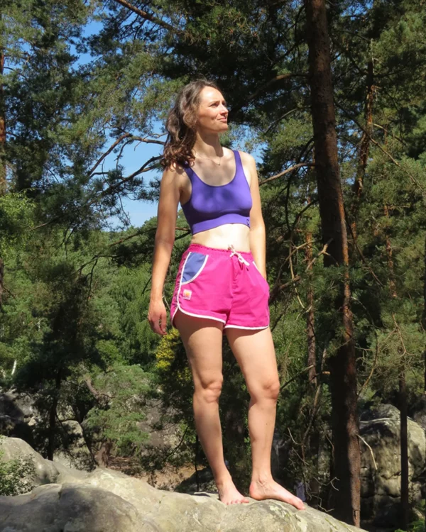 Short de Sport Vintage Rose Fuchsia – Image 4