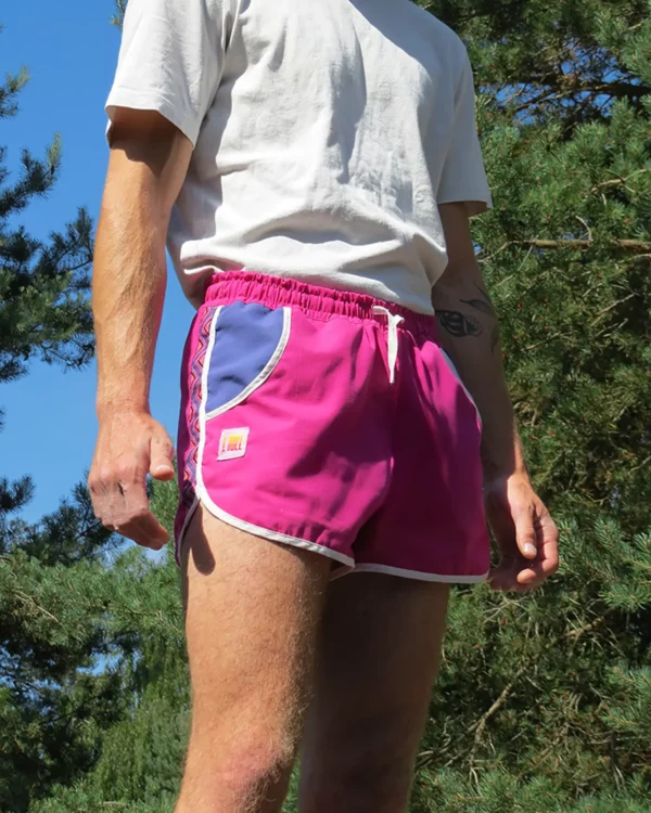 Short de Sport Vintage Rose Fuchsia – Image 2