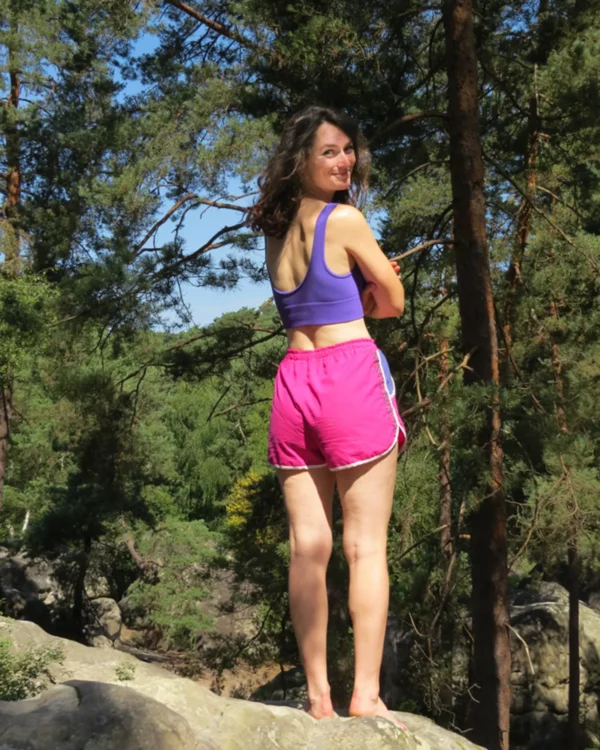 Short de Sport Vintage Rose Fuchsia – Image 5