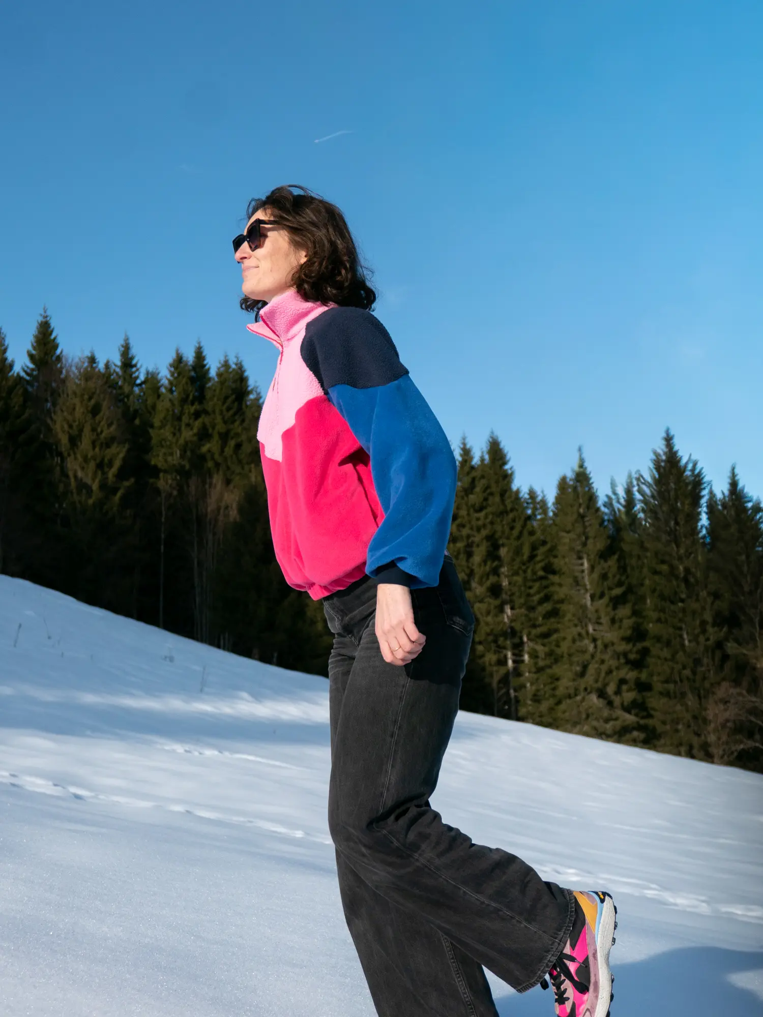 Pull Polaire Mistral - Bleu et Rose – Image 2