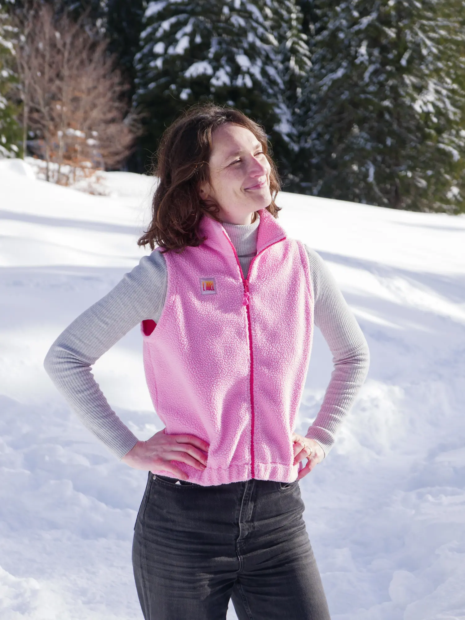 Veste polaire sans manches - Rose – Image 3