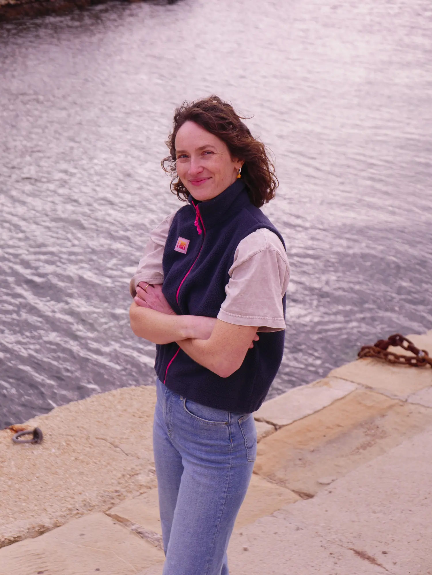 Veste polaire sans manches - Bleu Marine – Image 3