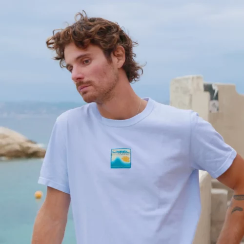 Tee shirt Bleu en Coton Bio - Édition Limitée